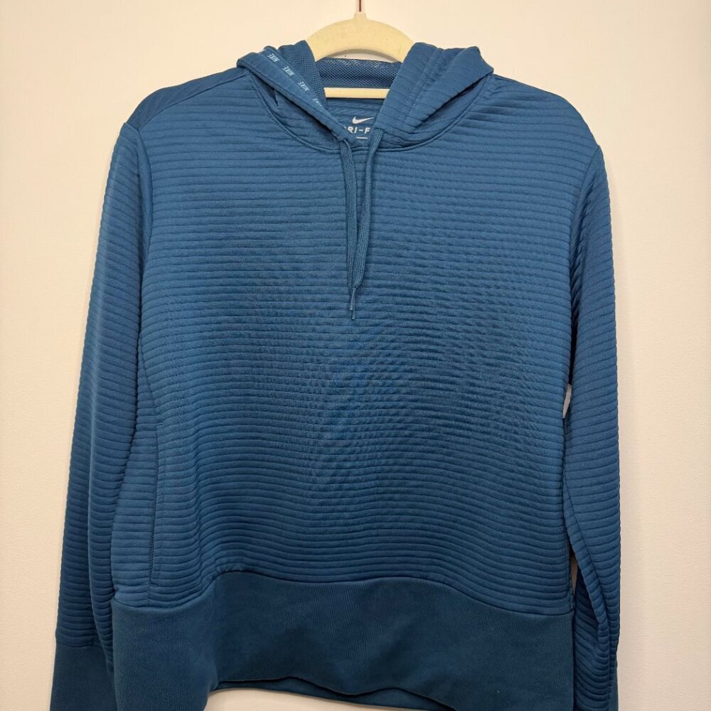 Nike Dri Fit Ribbed Hoodie Sweatshirt Pullover Active Athleisure - NWT - Medium